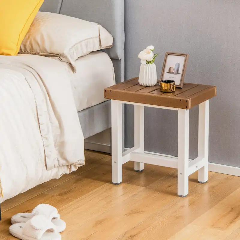 Costway 18  x 12  Heavy Duty HDPE Waterproof Shower Bench Spa Bath - See Details