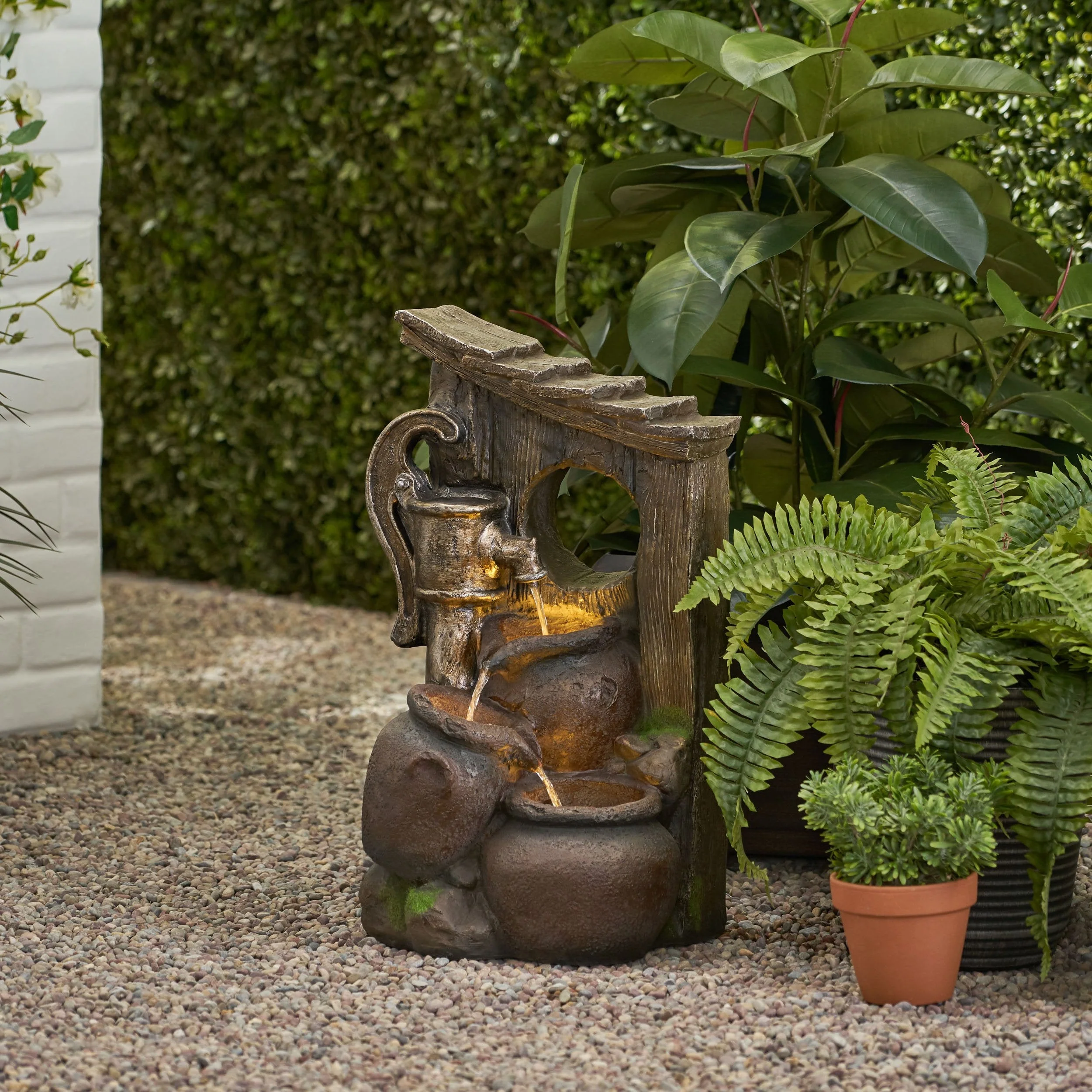 Outdoor 3 Tier Jar Fountain - NH720413