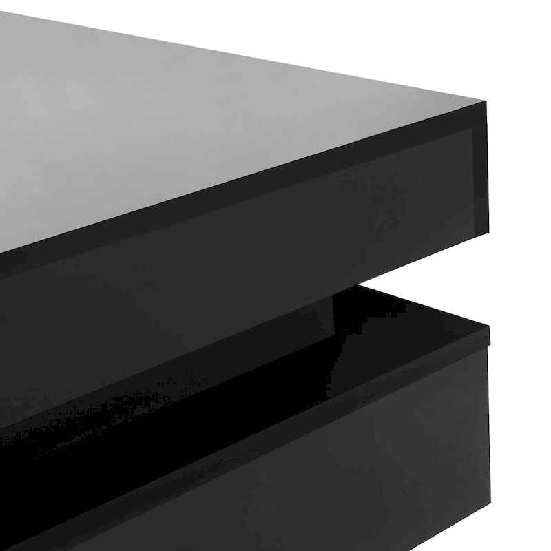 Modern High Gloss Coffee Table with 4 Drawers