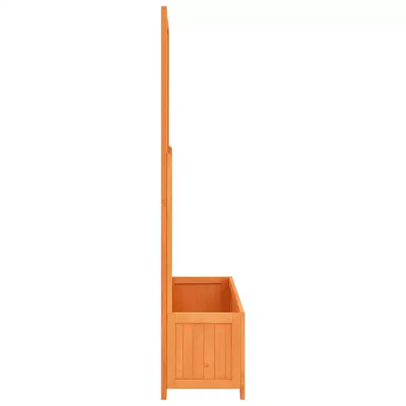 Planter Brown Solid firwood Large Durable Planter Rectangular