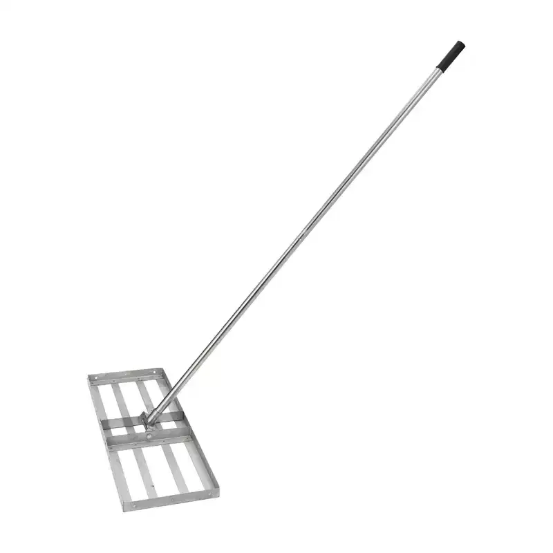 3010 Lawn Leveling Rake, 6FT Long Handle, Heavy Duty Stainless Steel, 180 Flexible Rotate, Perfect for Yard, Pasture, Backyard, Farm & Orchard