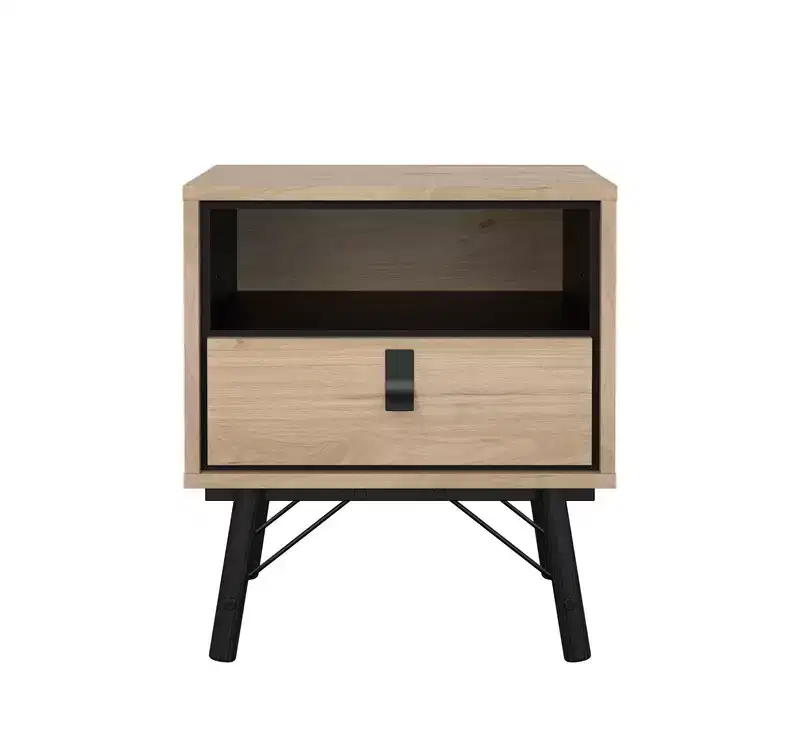 HomeStock Sideboard with 2 Doors and 3 Drawers in White