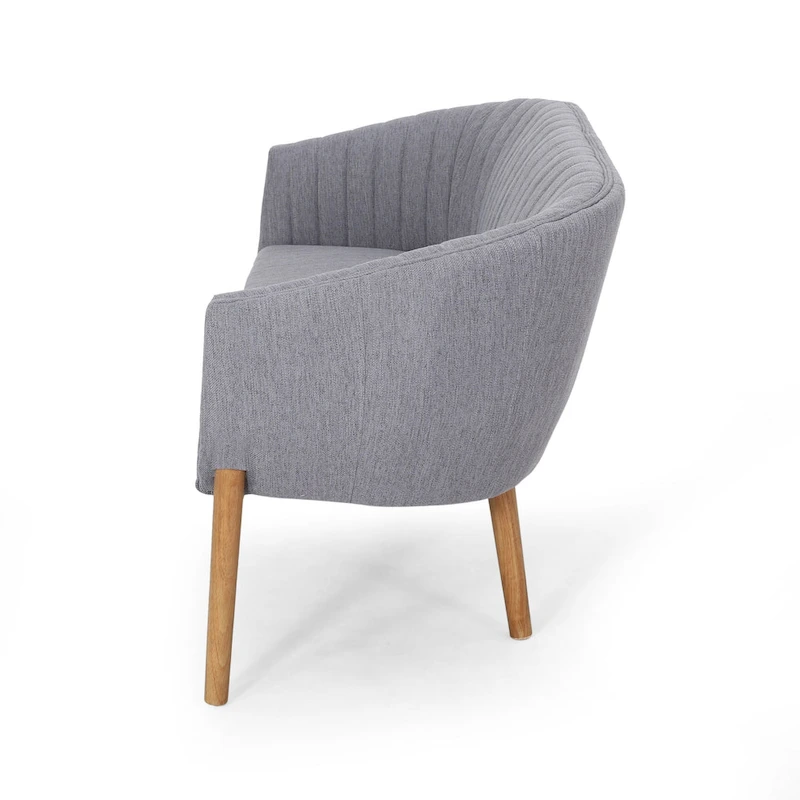 Galena Mid-century Modern Glam Loveseat by Christopher Knight Home