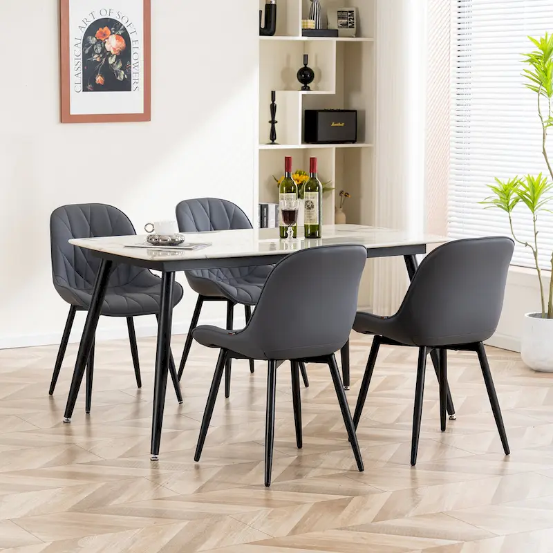 Upholstered Dining Chairs Set of 2 Modern Kitchen Chairs