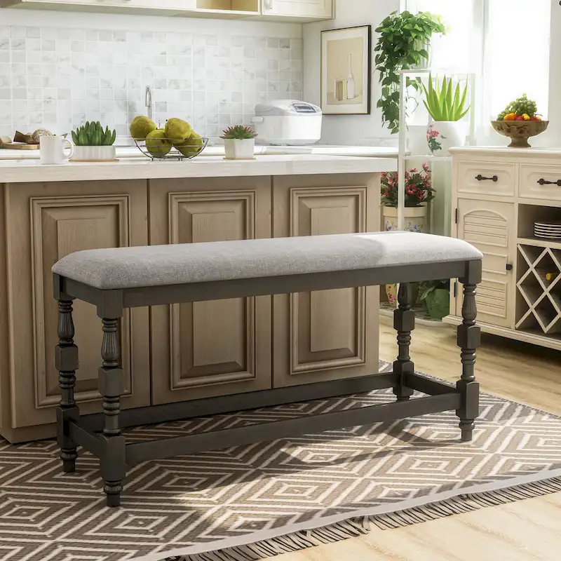 Graypath Farmhouse 50-inch Counter Height Bench