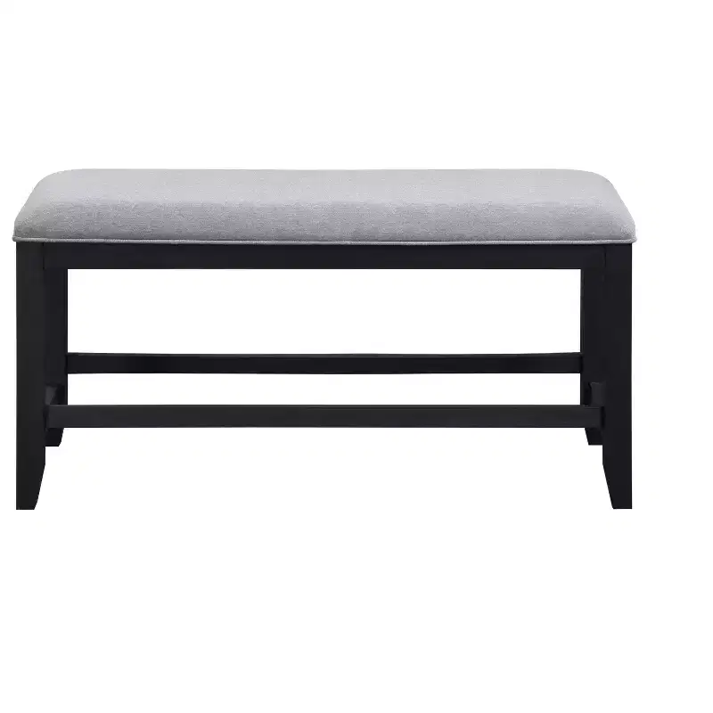 GDFStudio Nicole 47 W Modern Upholstered Fabric Hardwood Counter Bench