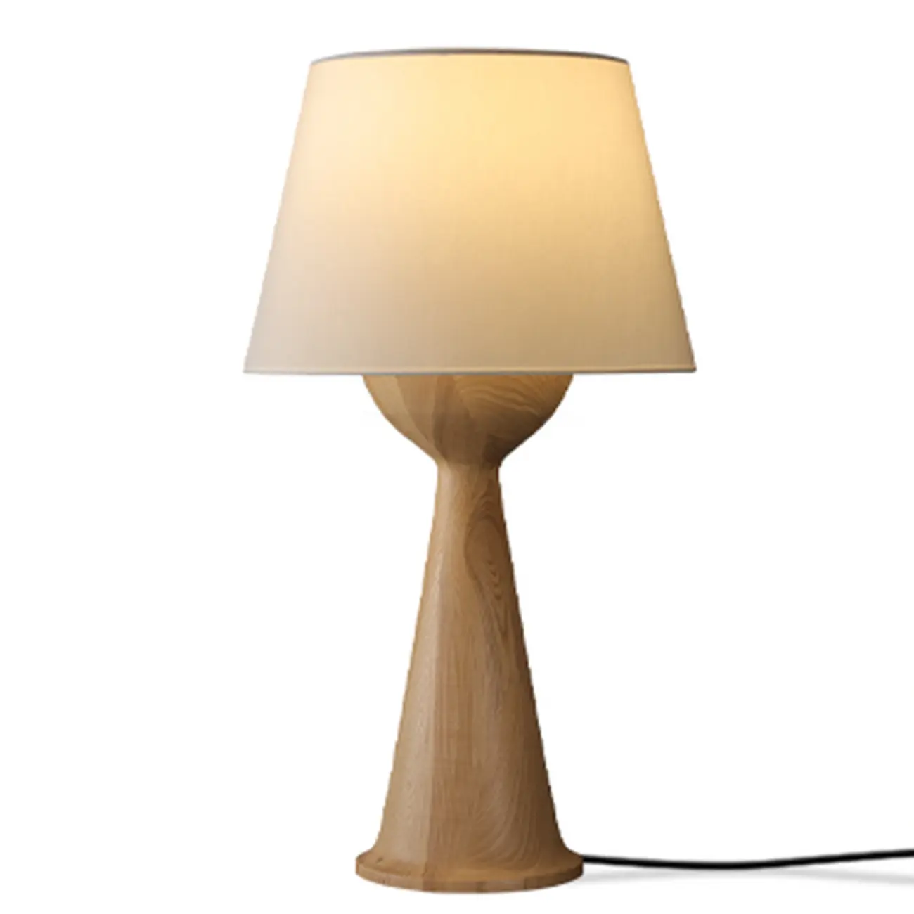 Natural Wooden White Table Lamp for Living Room