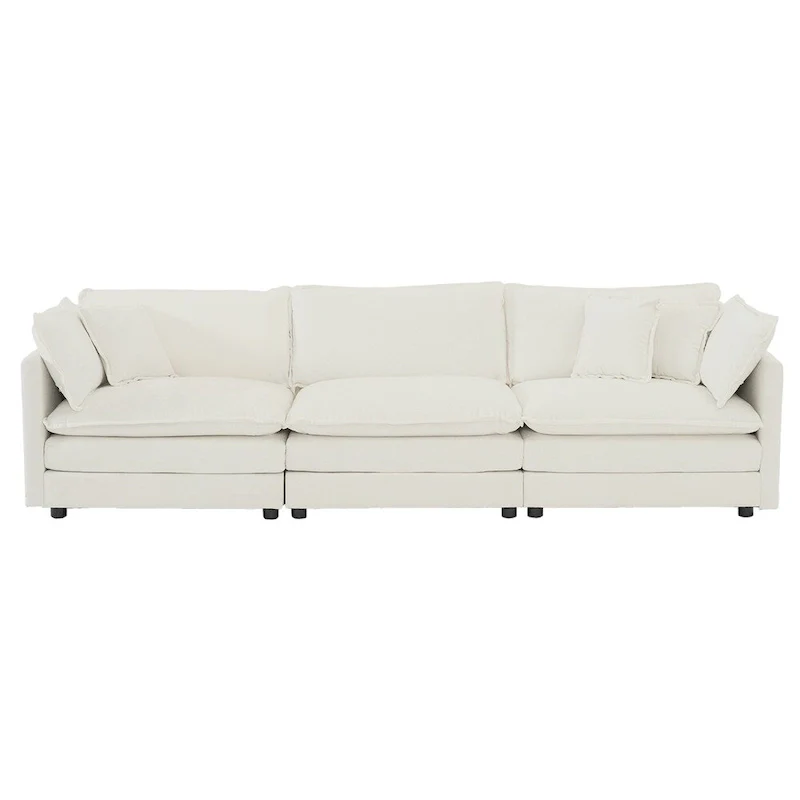 3-Piece Upholstered Sofa, Sectional Sofa Set Modern Sofa Couches Set