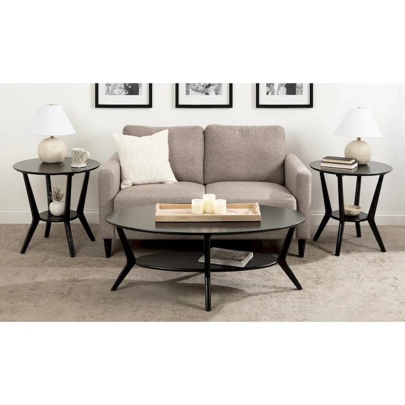 Kate and Laurel Nylah Oval Coffee Table