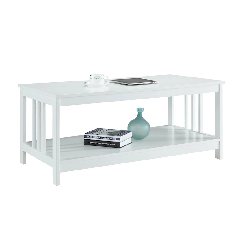 Convenience Concepts Mission Coffee Table with Shelf