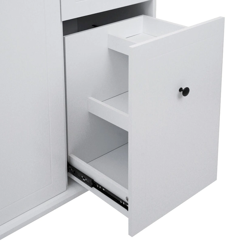 Kitchen Island with Drop Leaf,with Spice Rack, Towel Rack