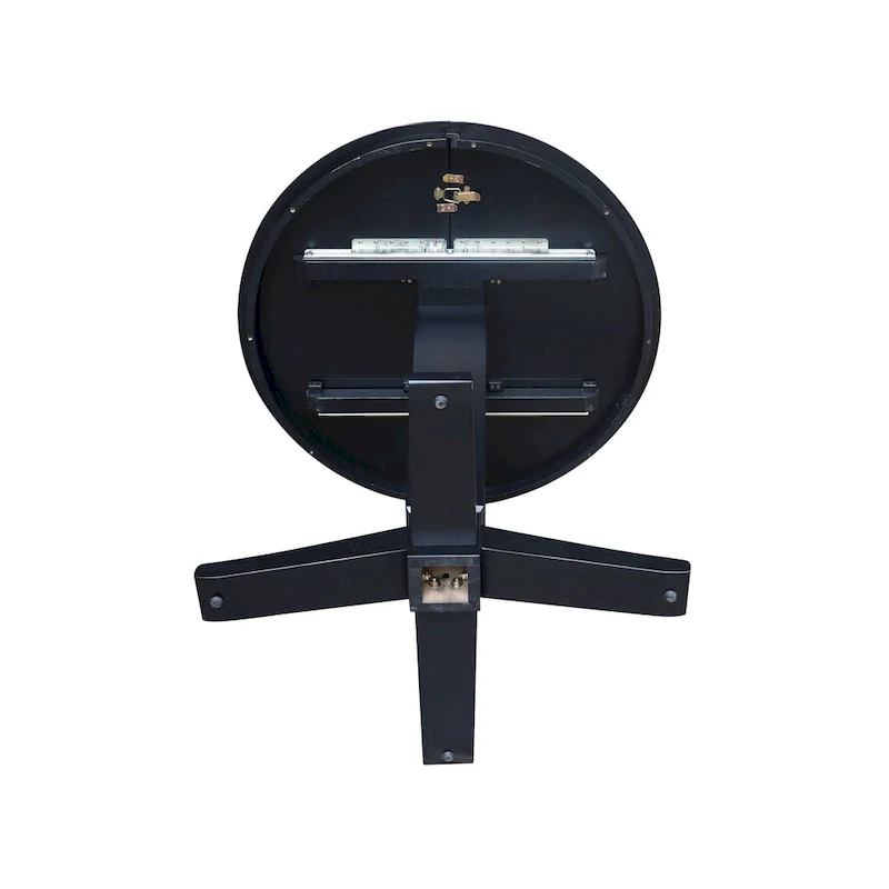 36 in Round Top Pedestal Counter Height Dining Table with 12 in Leaf