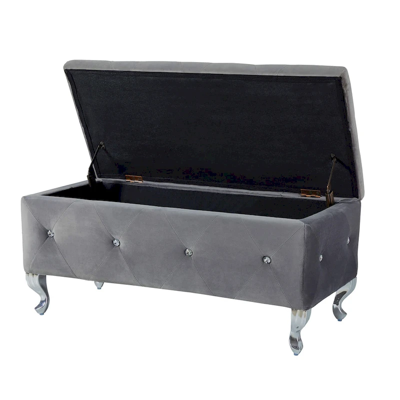 Tufted Storage Ottoman Bench