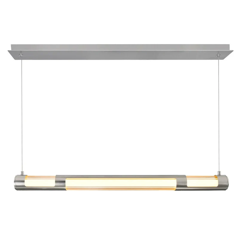 Neva 36 in LED Integrated Satin Nickel Mini Pendant - Satin Nickel