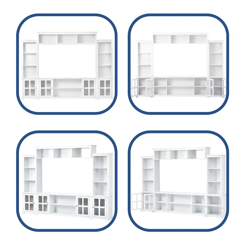 Modern Minimalism Style Entertainment Wall and TV Stand