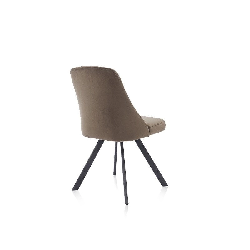 Kirk Mid-Century Modern Fabric Padded Diamond Stitch Pattern Dining Chairs by Furniture of America (set of 2)