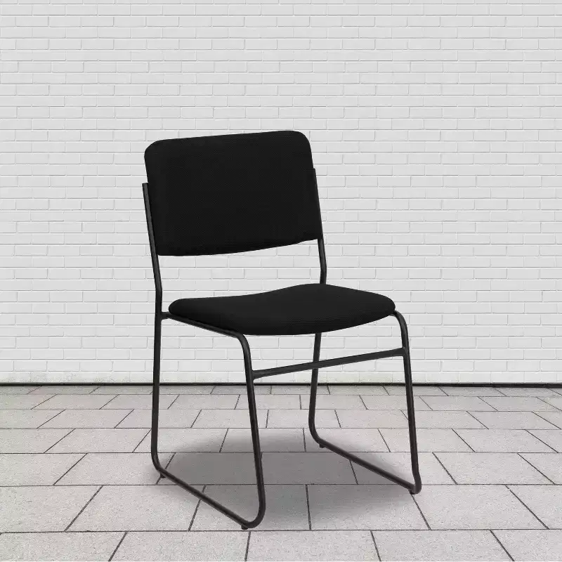 Flash Furniture 4 Pack HERCULES Series 500 lb. Capacity High Density Stacking Chair with Sled Base