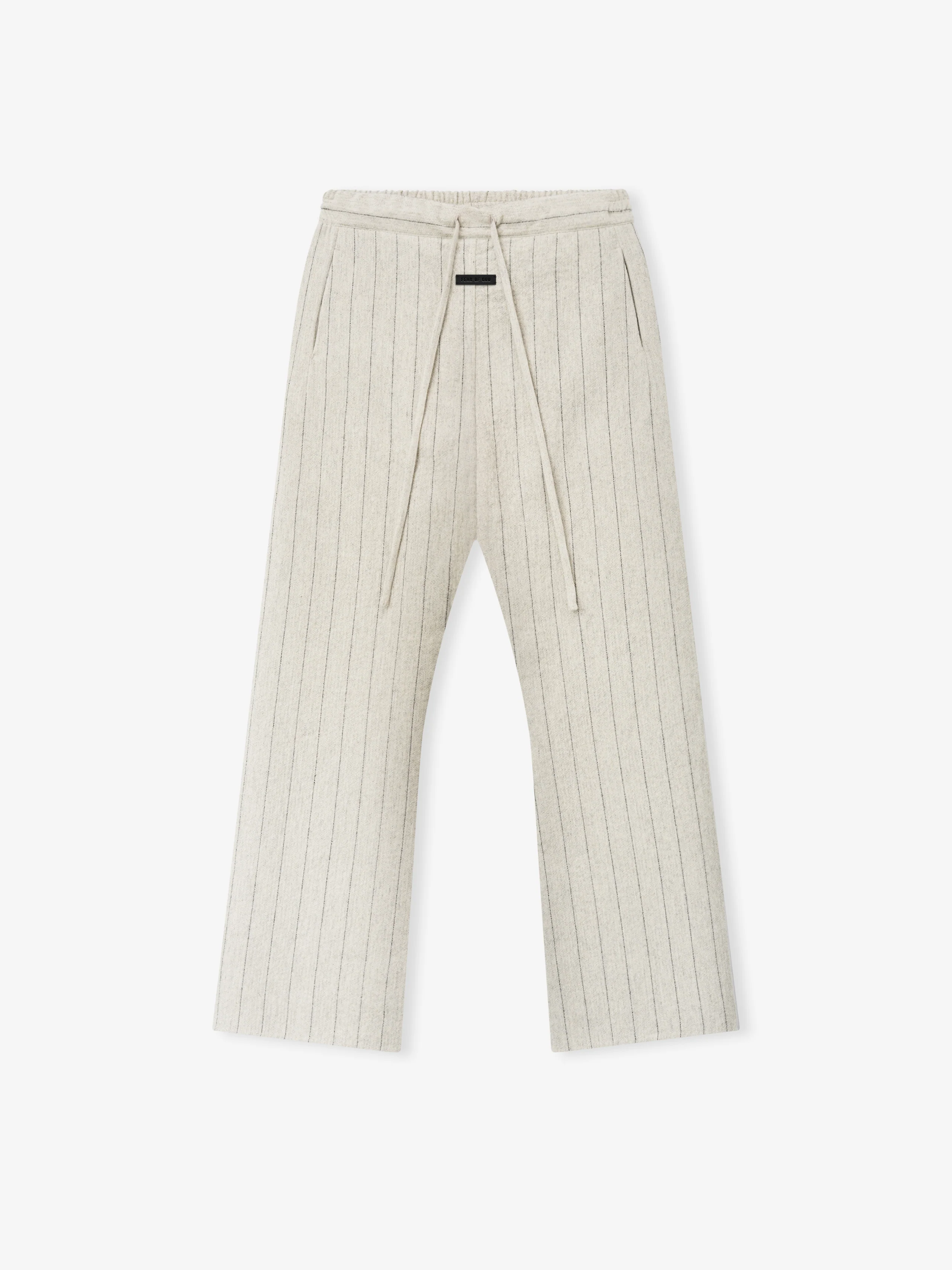 Double Face Wool Baseball Flared Pants