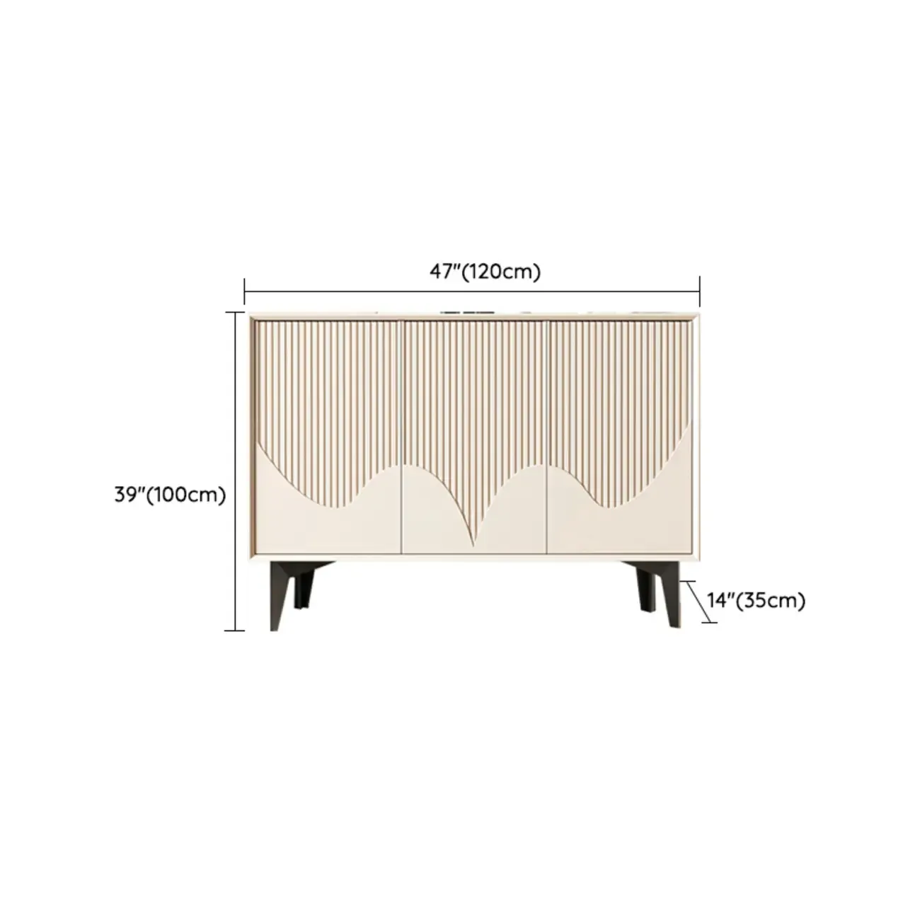 Hallway White Wood Shoe Cabinet with Slate