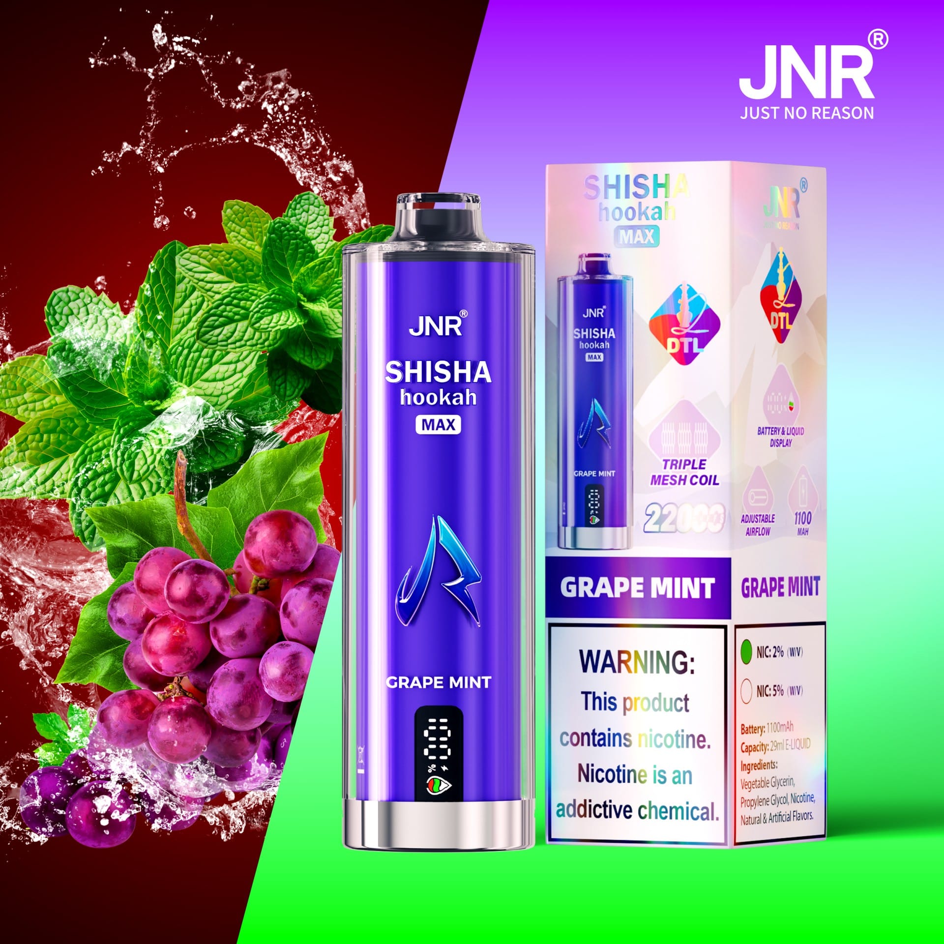 JNR SHISHA MAX 22000