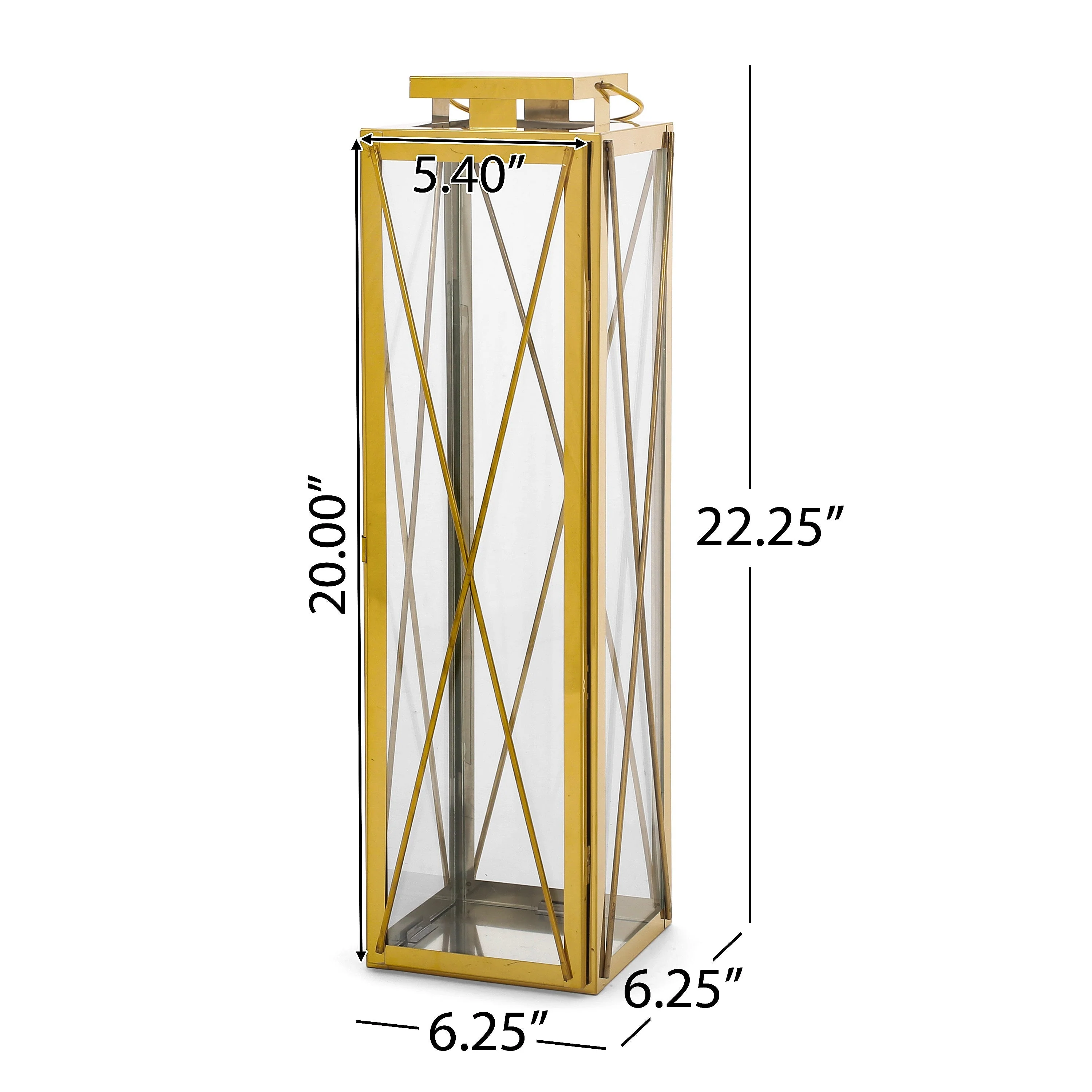 Elwick 22 Modern Stainless Steel Lantern