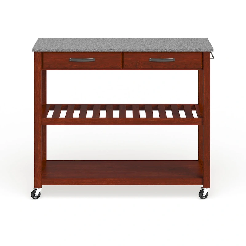 Crosley Solid Granite Top Kitchen Cart/ Island - 17