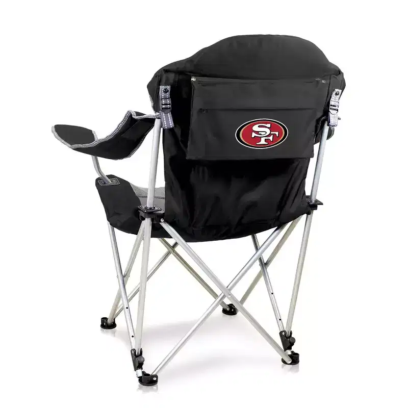 NFL San Francisco 49ers Reclining Camp Chair with Head Support