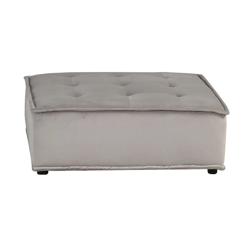 Velvet Armless Lounge Chair