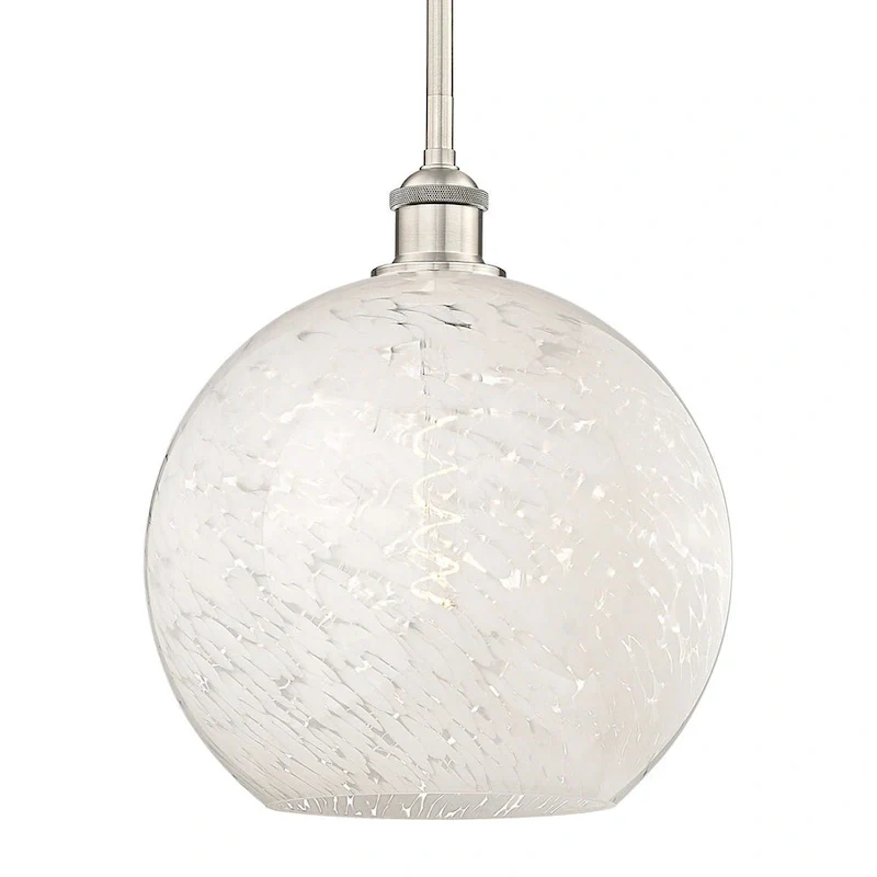 Innovations Lighting 616-1S 13 12 White Mouchette Pendant White