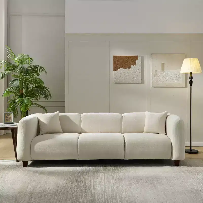 Christopher Knight Home Aldridge 87 Modern Apartment Sofa  Compact Shallow-Depth 3-Seater