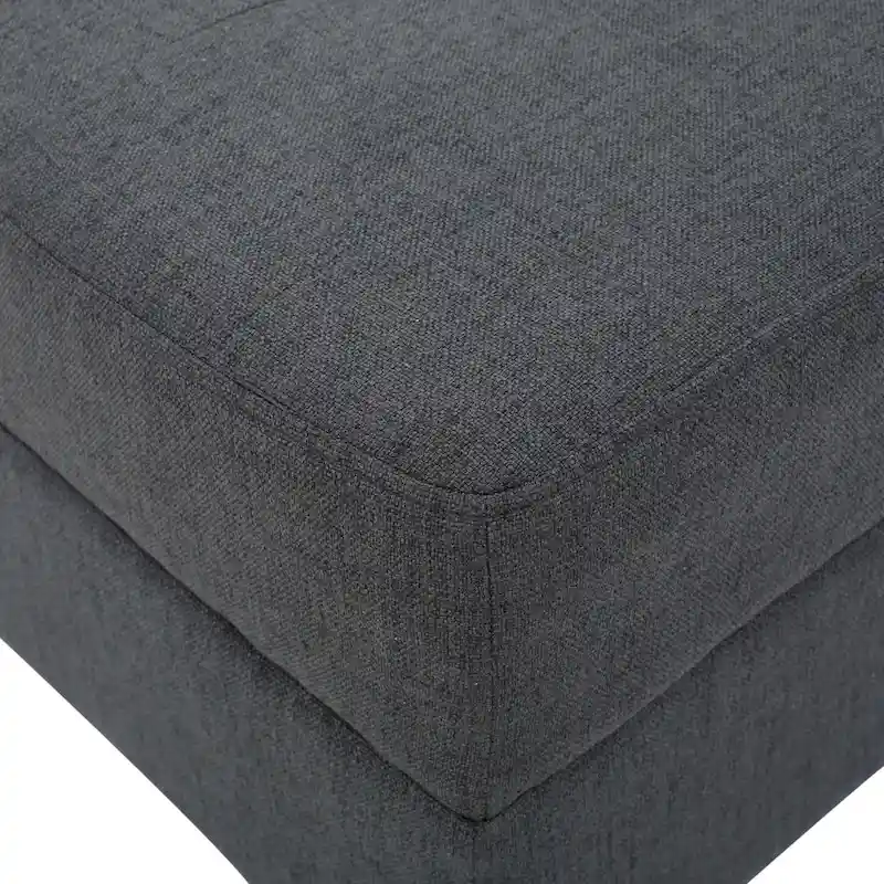 Tufted Fabric Ottoman