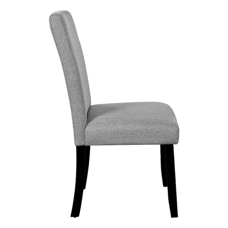 5 Piece Kitchen Table and Chairs Set, 4 People Round Dining Table Set, 4 Upholstered Chairs with Rubber Wood Legs