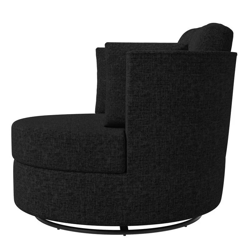 Chenille Swivel Soft Modern Upholstered Accent Chair (Set of 2)