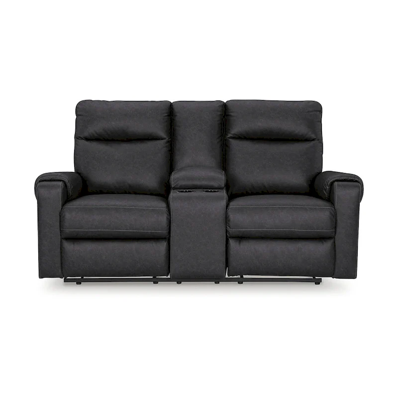 Signature Design by  Barnsana Power Reclining Loveseat with Console