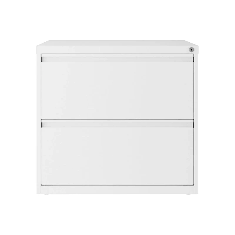 Hirsh 30 Inch Wide 2 Drawer Lateral 101 File Cabinet, White