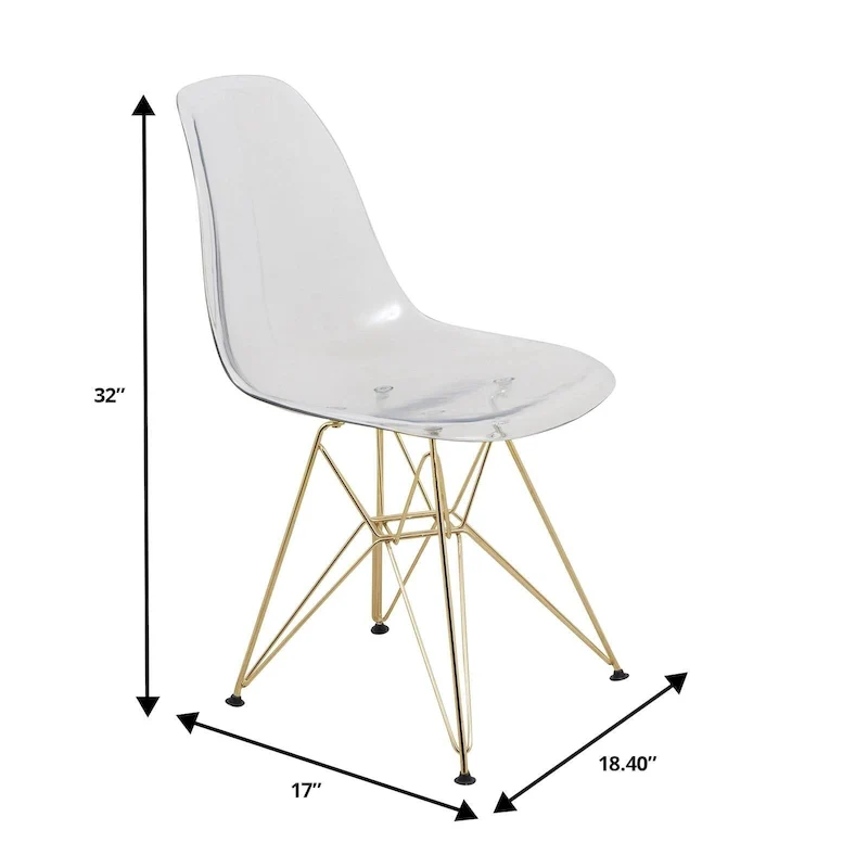 White/Gold Round Dining Table Set, 5-Piece, Seats 5