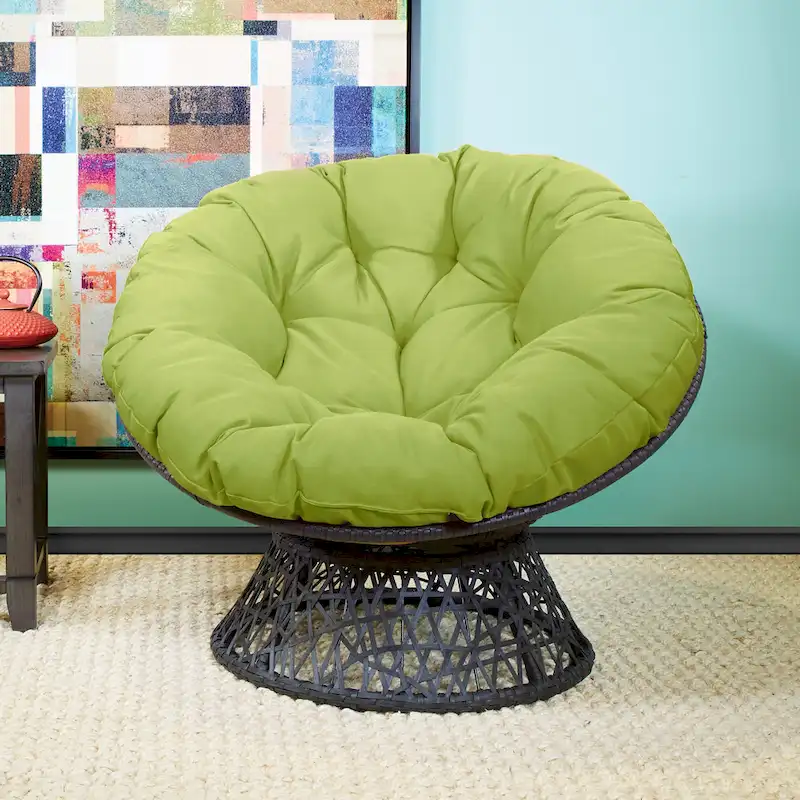 The Curated Nomad Avoca Woven Wicker Papasan Chair