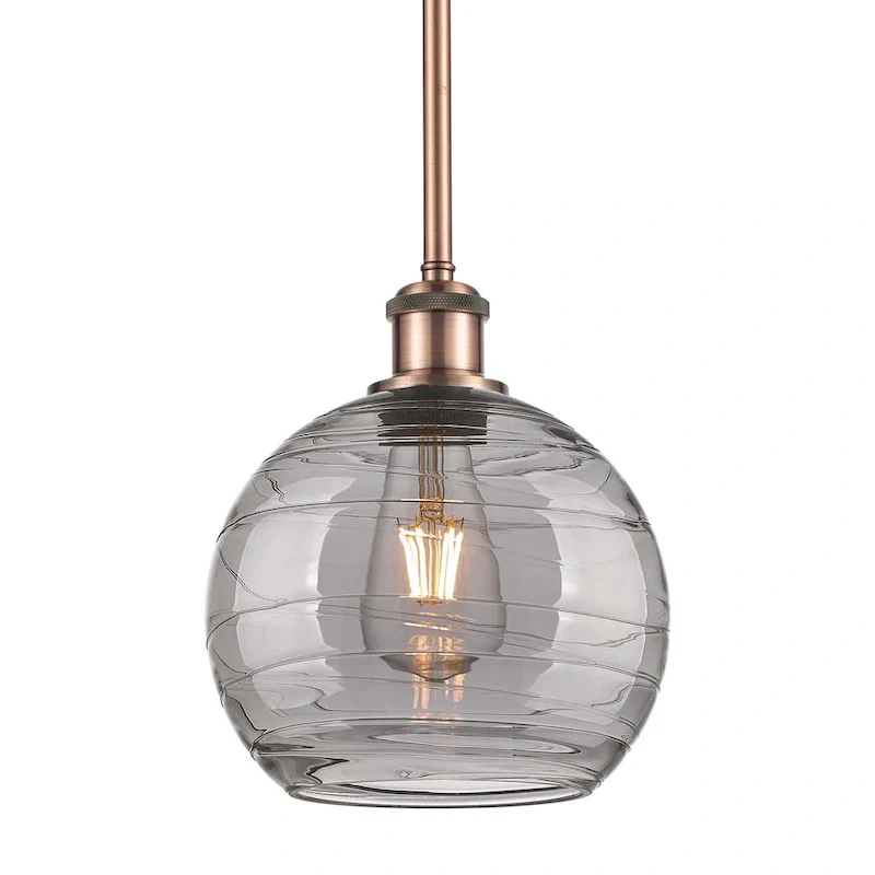 Innovations Lighting 516-1S-10-8 Athens Deco Swirl Pendant Athens Deco