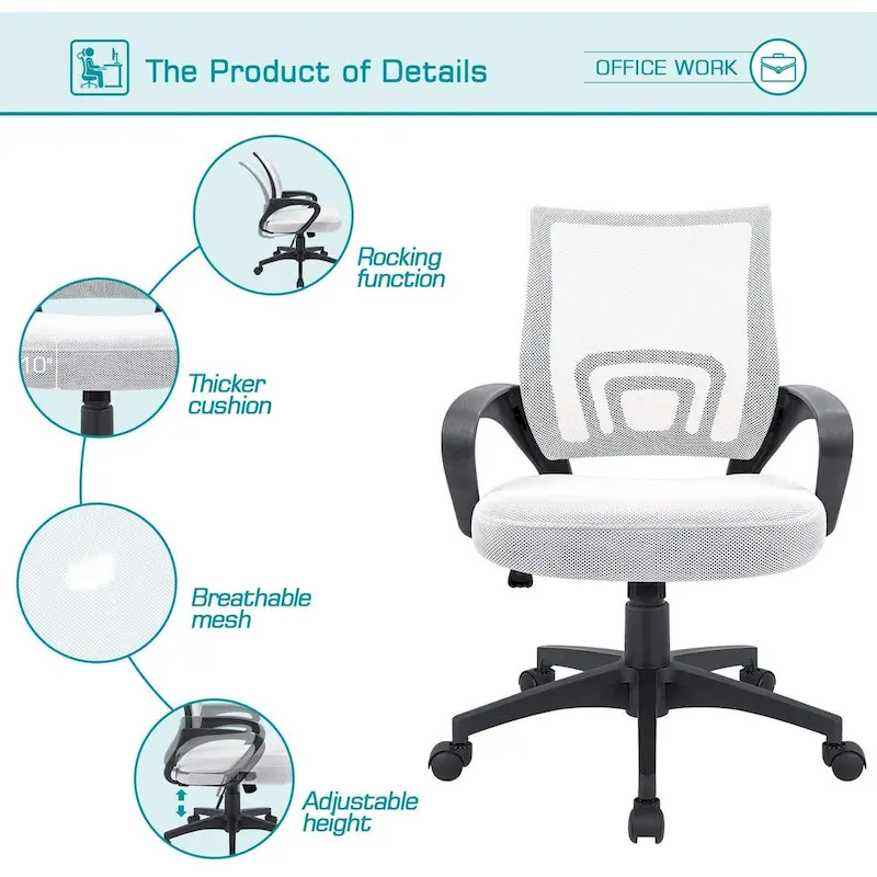Homall Office Chair Mesh Desk Chair Computer Chair with Armrest