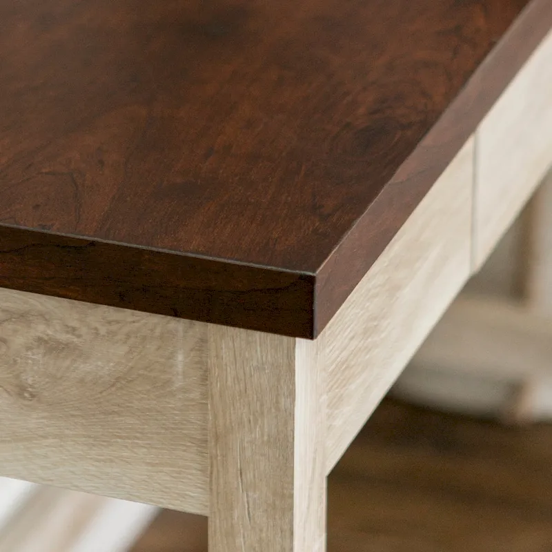 Paradise Hill A-Frame Writing Desk with Center Drawer – MDF & Laminate