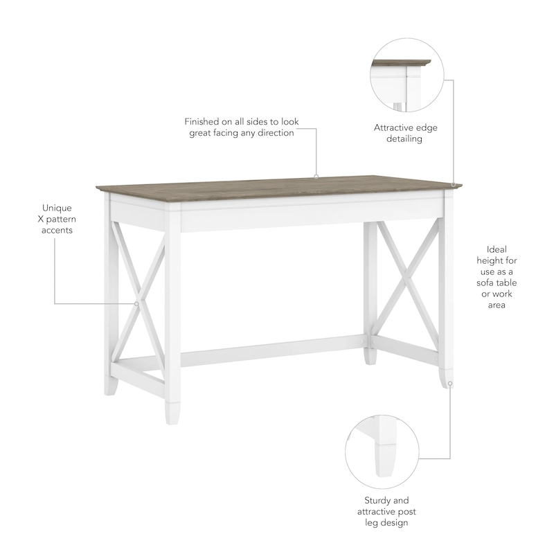 Key West 48W Writing Desk by Bush Furniture