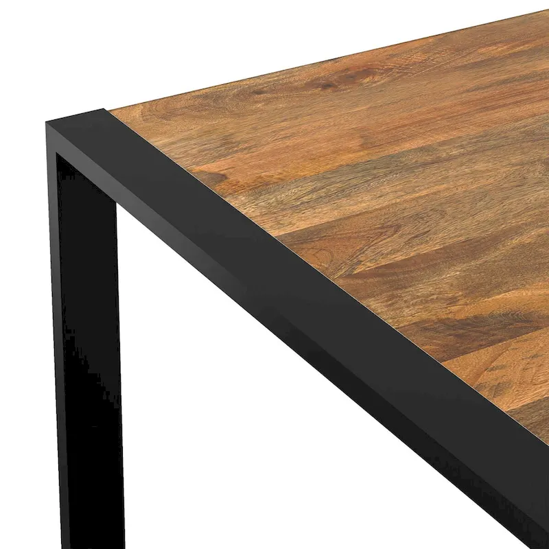 66 x 40 Inch Rectangle Modern Industrial Dining Table