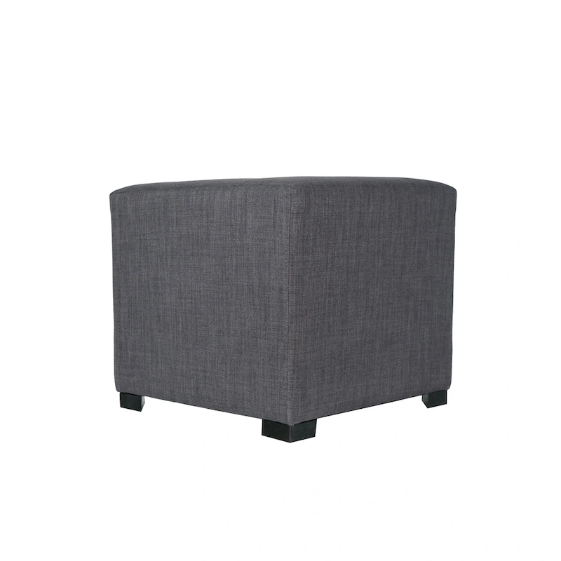 MJL Furniture Solid 4 Button Tufted Square Ottoman