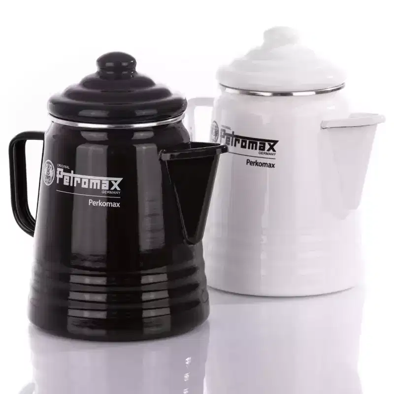 Petromax Tea and Coffee Percolator, For Indoor/Outdoors Home Kitchen or Campfire, Enameled Steel Coffeepot or Tea Pot, 5-6 Cup Capacity