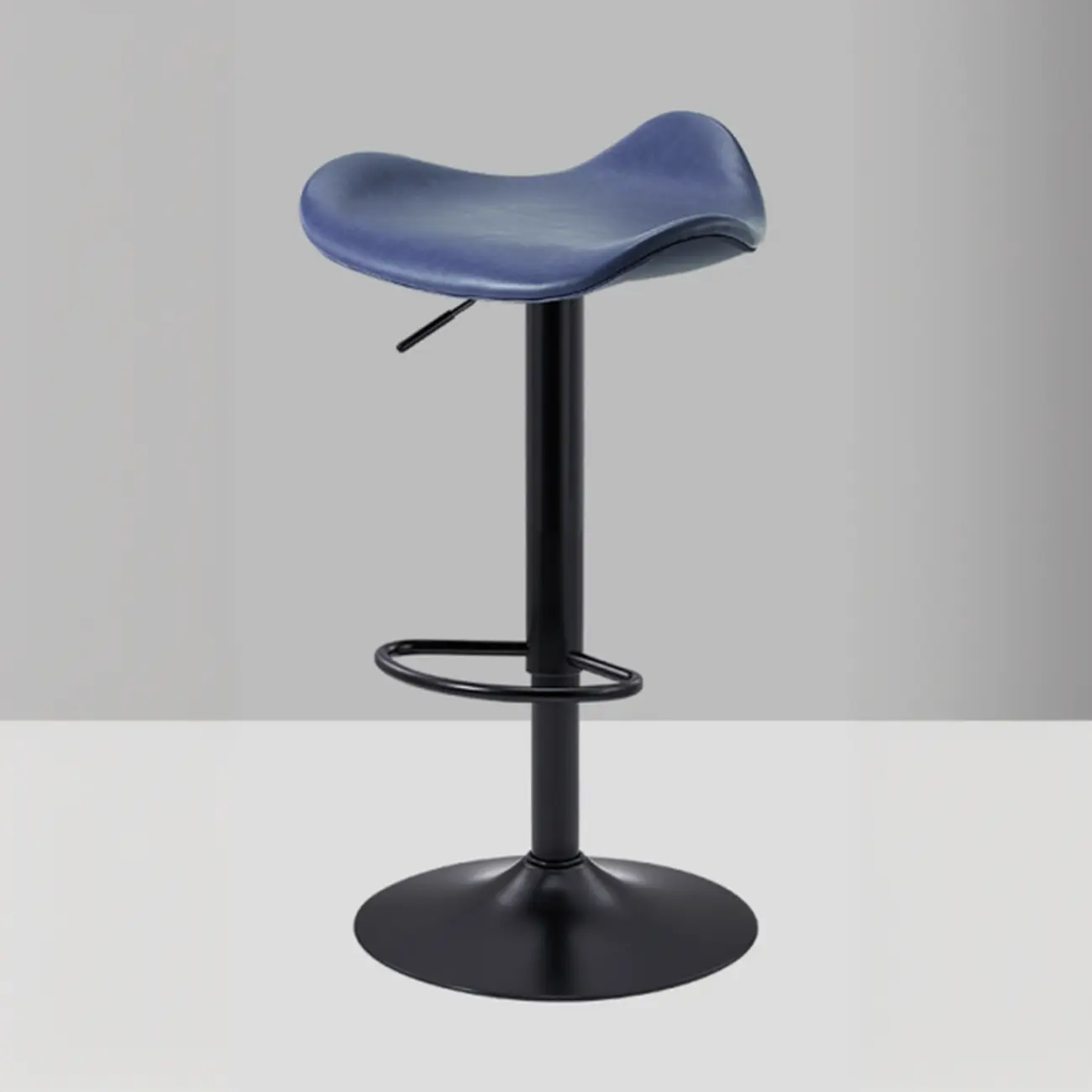 Adjustable Swivel Leather Modern Backless Bar Stools