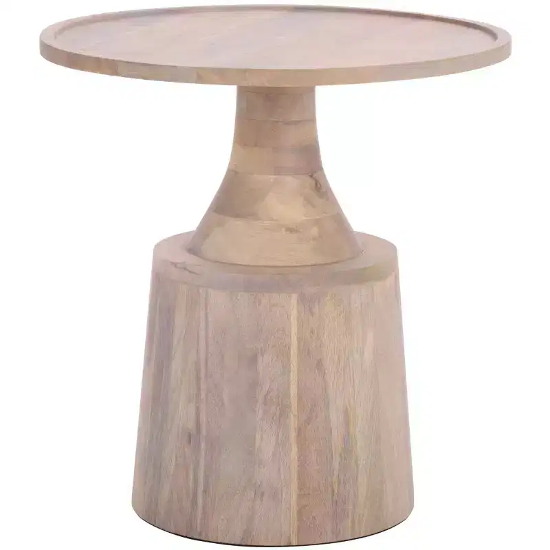 Javier Round Accent Table - ACC3257 - White Washed - Safavieh