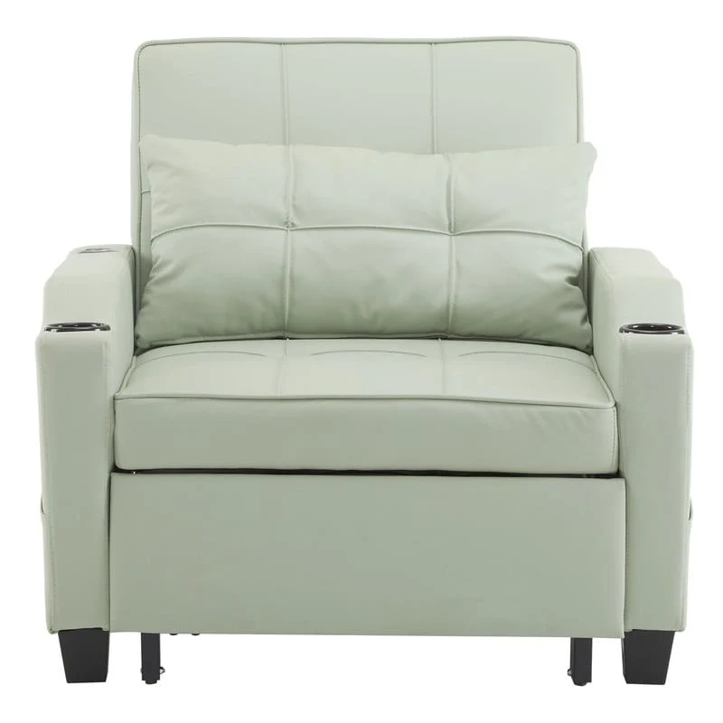Chair Bed, Sleeper Sofa Chair Bed 3 in 1, Adjustable Recliner,Armchair, Sofa, Bed, Linen