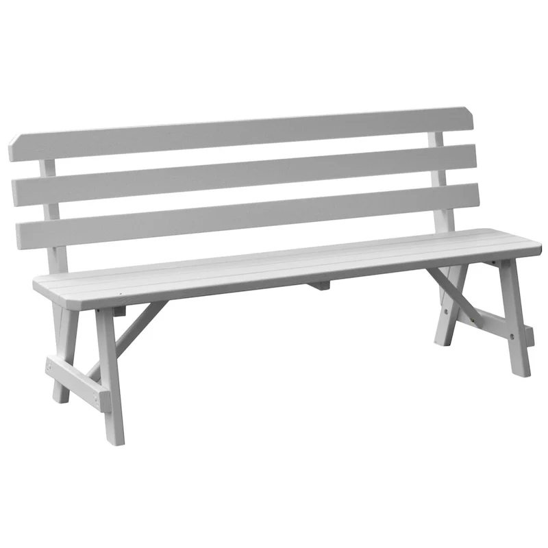 Pine 5' Traditional Backed Bench