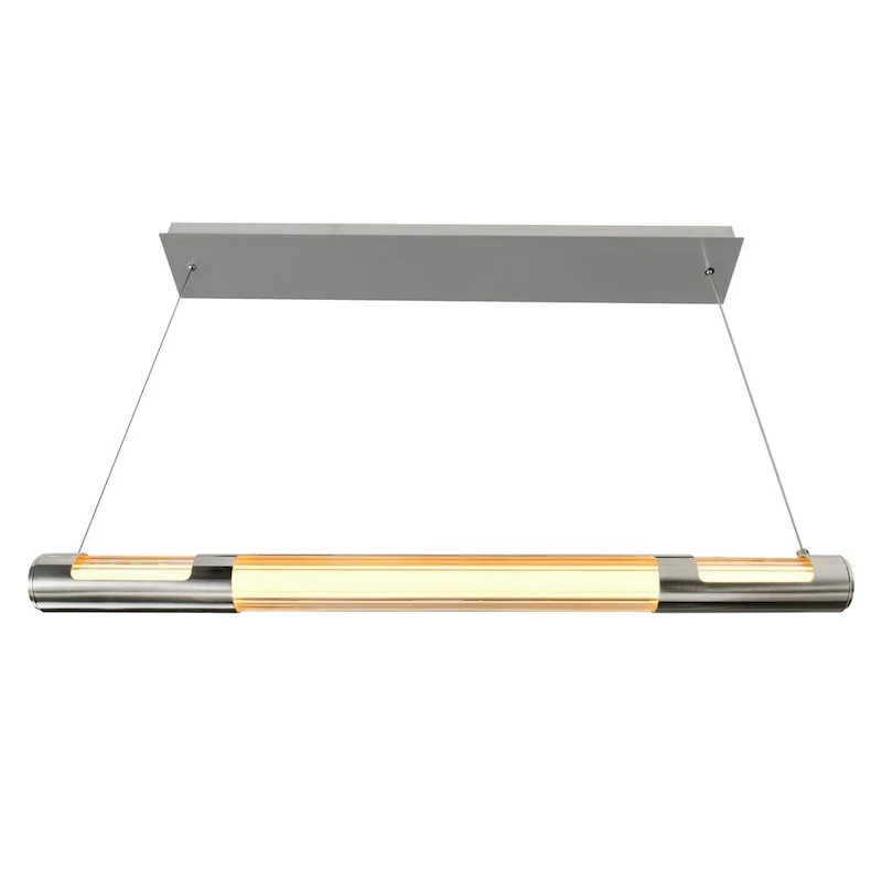Neva 36 in LED Integrated Satin Nickel Mini Pendant - Satin Nickel