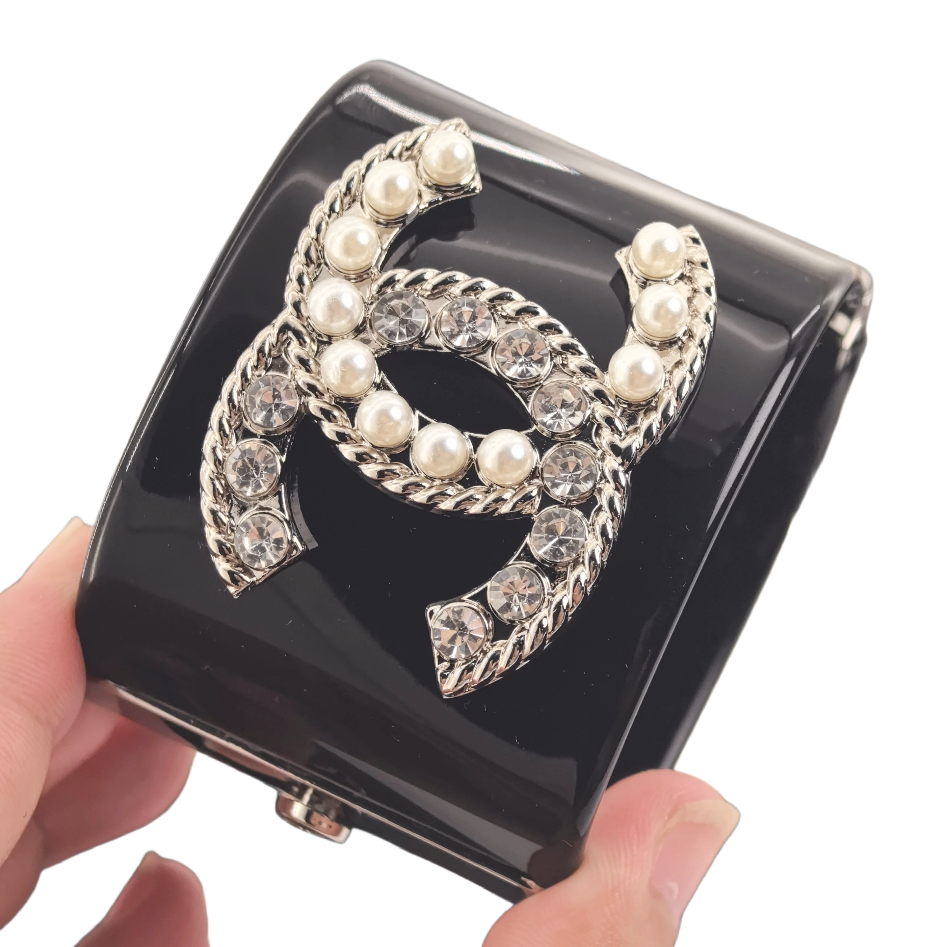 CCS010  Chanel acrylic cuff Bracelet - ccjewelryacc